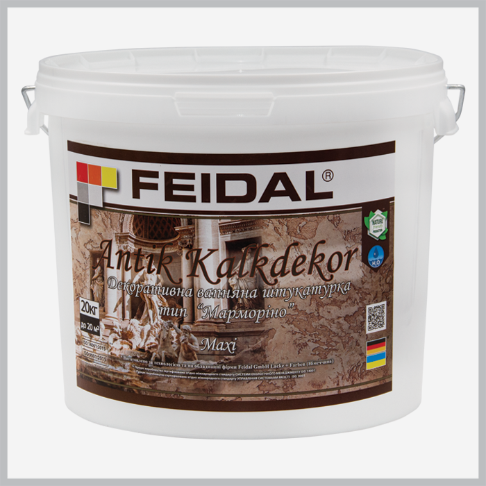 

Известковая декоративная Feidal Antik Kalkdekor Мaxi 20кг, Белый