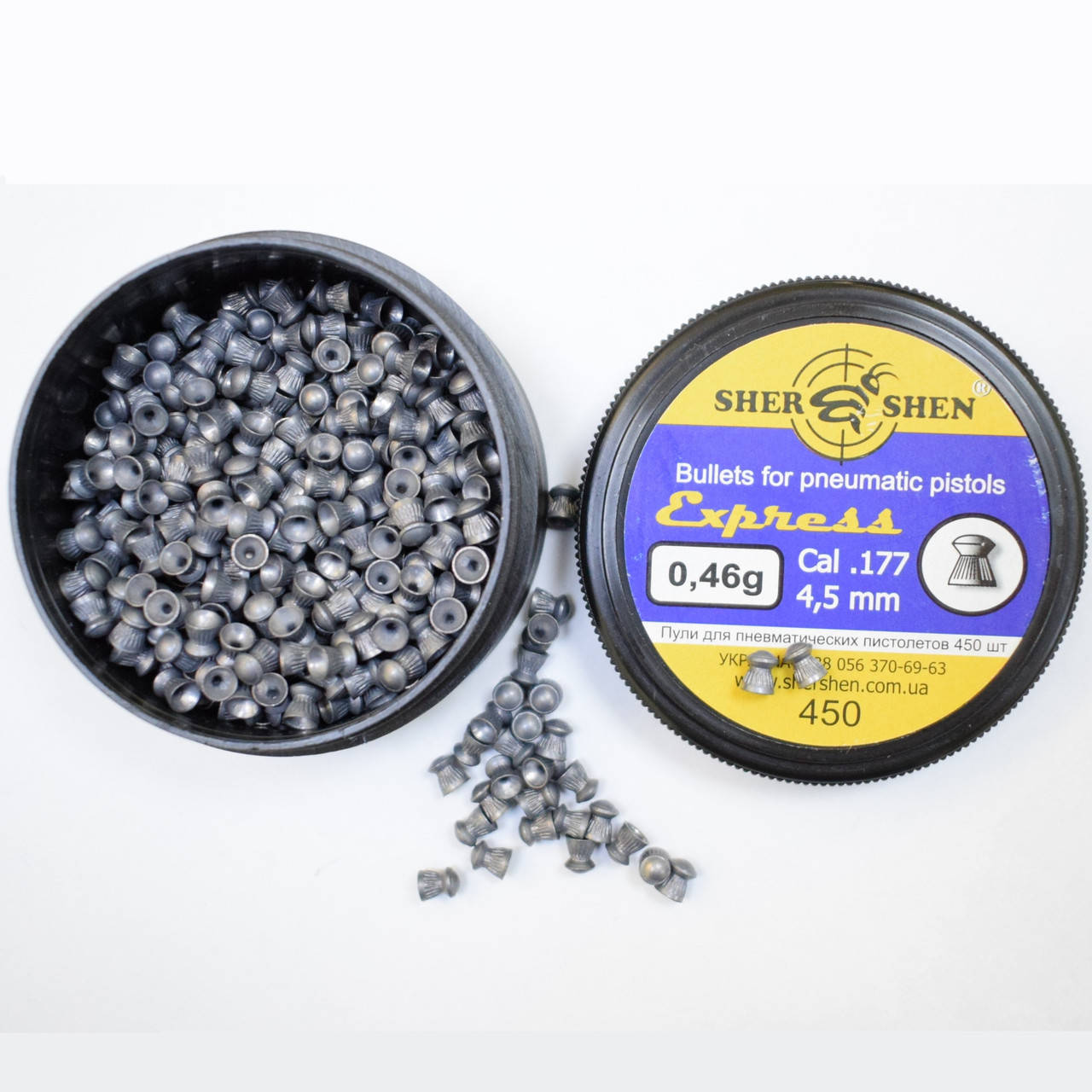 

Пули Шершень Express 4.5 мм, 0.46гр, 450 шт.