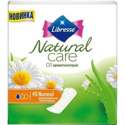 

Прокладки щоденні Libresse Natural Care 40шт Normal