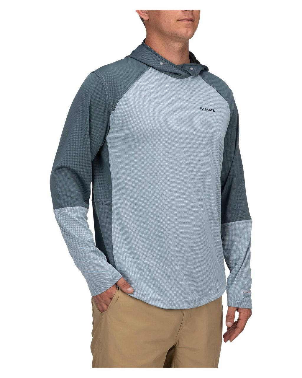 

Мужской худи Simms SolarFlex Plus Hoodie UPF 50+ M, Синий