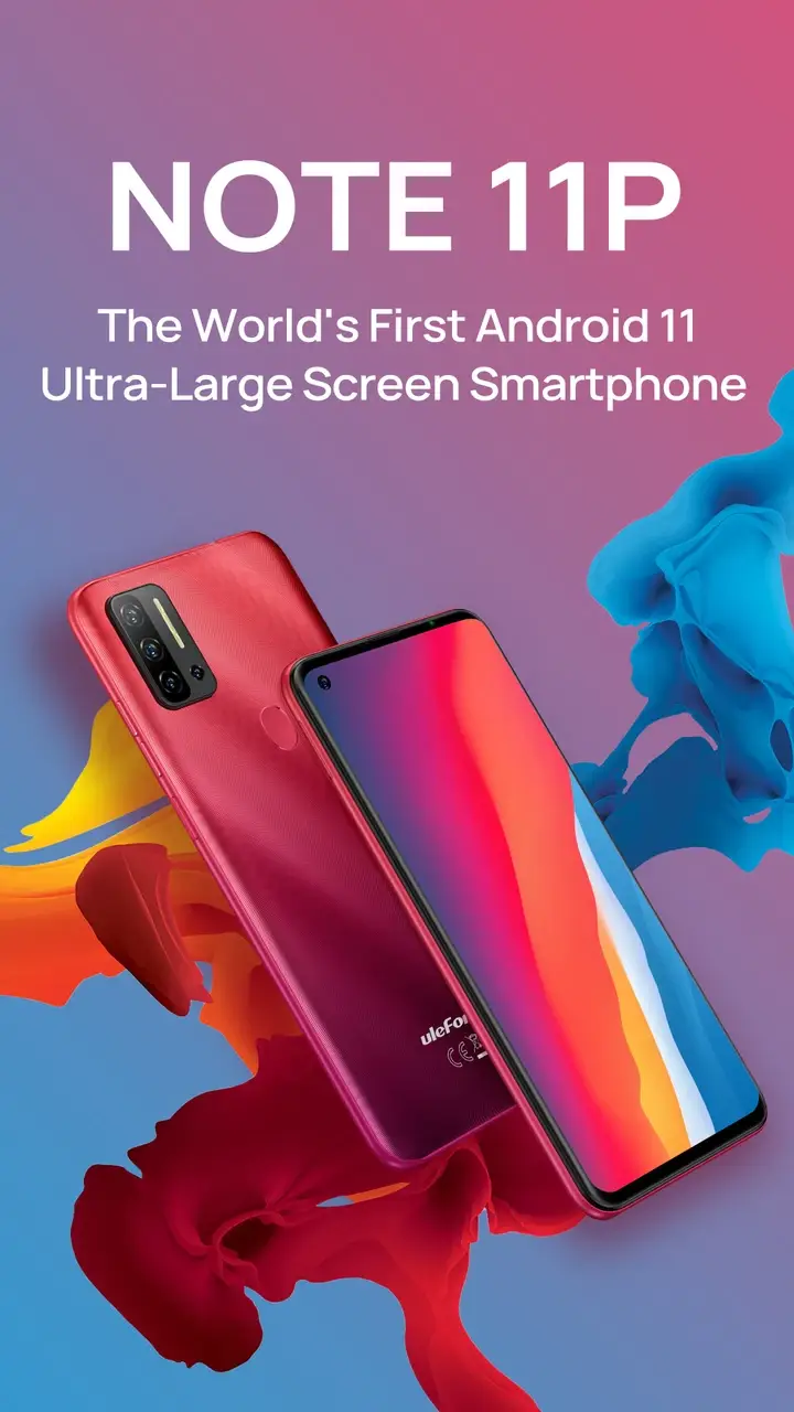 

Смартфон UleFone Note 11P 8/128 Red 4400Мач 8 ядер + чехол, Красный