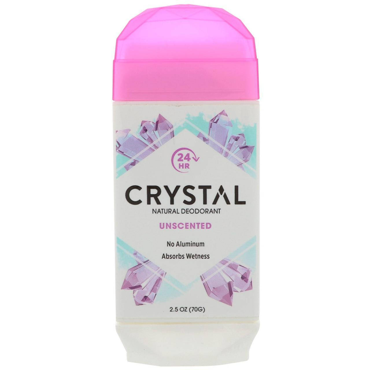 

Crystal Body Deodorant, Натуральный дезодорант, без запаха, (70 г)