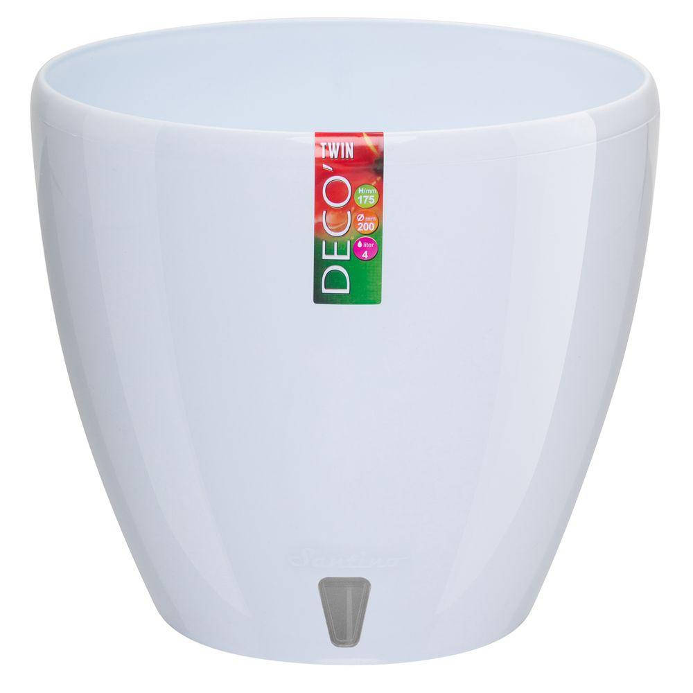 

Горшок с автополивом DECO-TWIN 4 л белый (DT3 WHT)