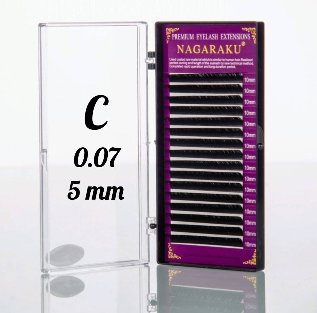 

Ресницы Nagaraku 0.07С - 5 мм