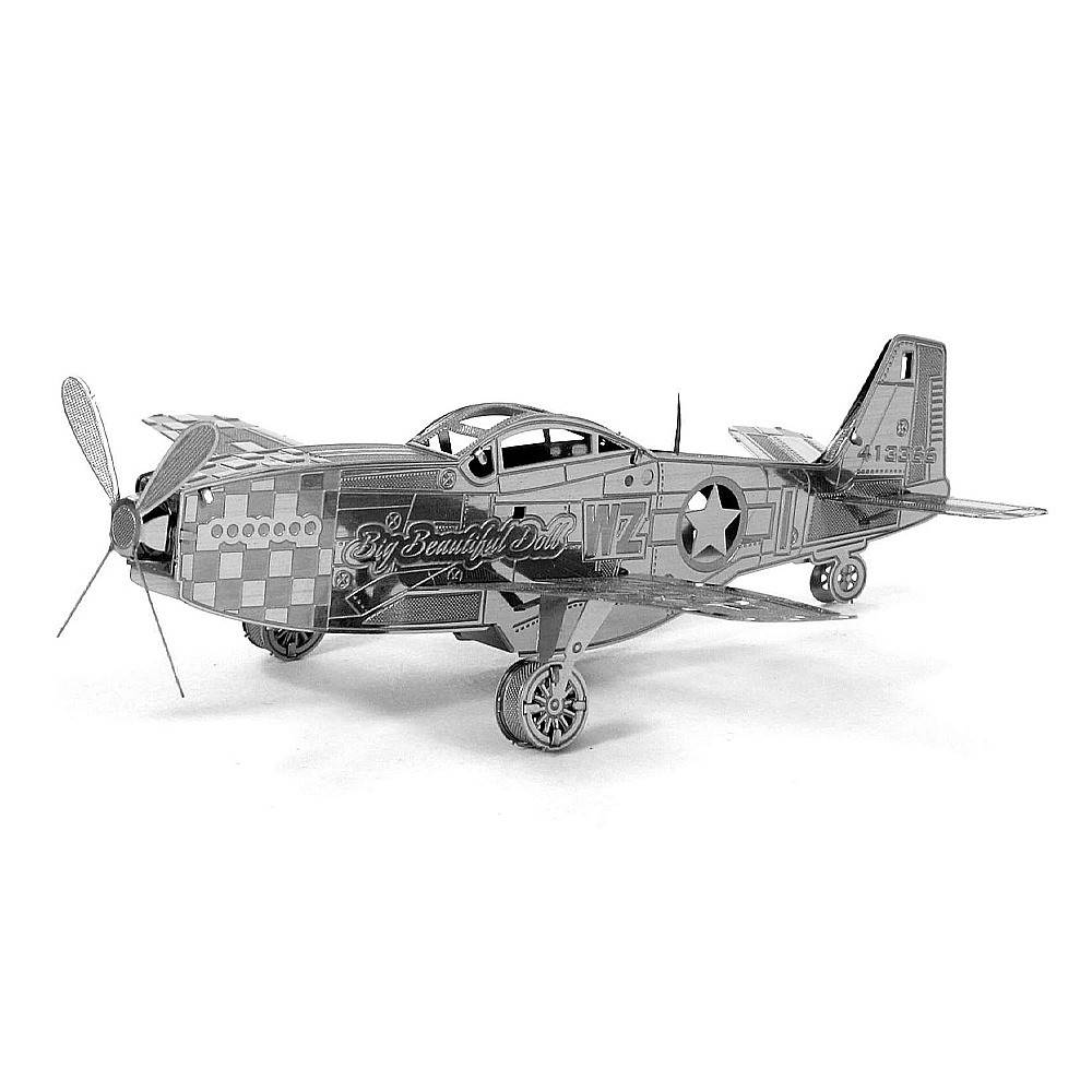 

Металлический 3D-пазл (конструктор) Р-51 Мустанг