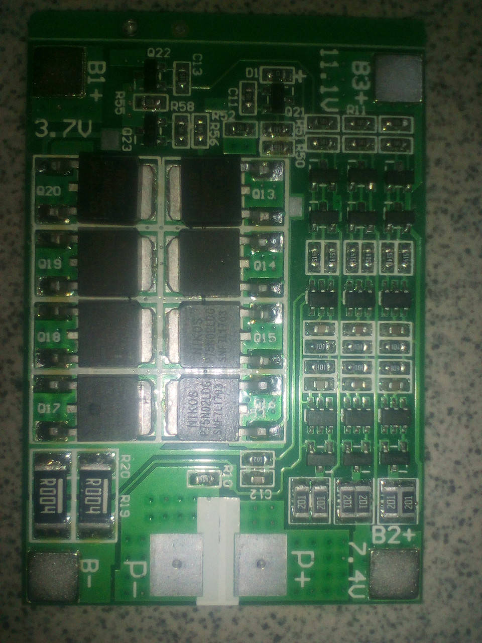 

Плата заряда-разряда 3S 25A c BMS для 3шт LI-ION аккумуляторов