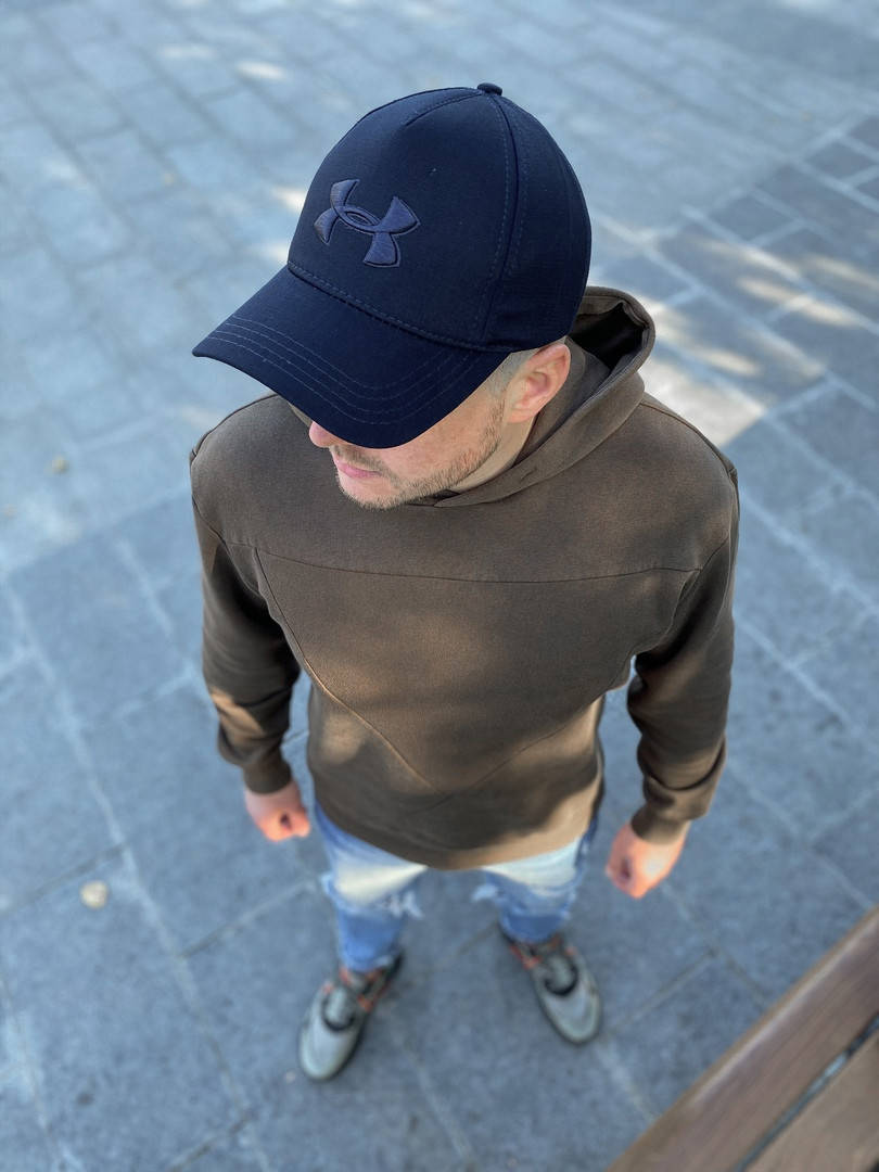 

Мужская кепка бейсболка Under Armour темно-синяя, Темно-синий