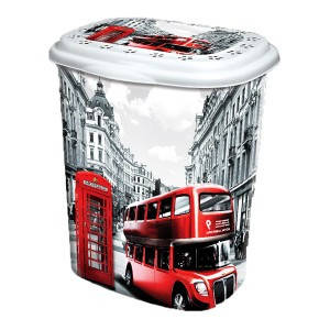 

Корзина для белья Elif "Лондон", 45 л, Черный