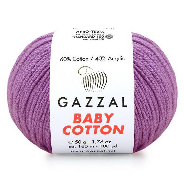 

3414 Пряжа Gazzal Baby Cotton