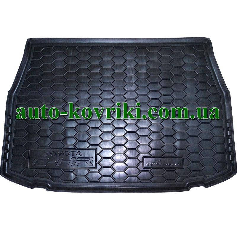 

Коврик багажника резиновый Toyota C-HR 2016- (Avto-Gumm), Черный
