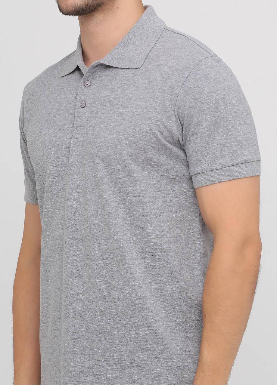 

Футболка мужская ПОЛО серая