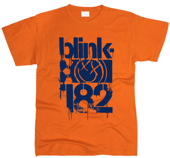 

Blink 182 02 Футболка мужская Оранжевый, L