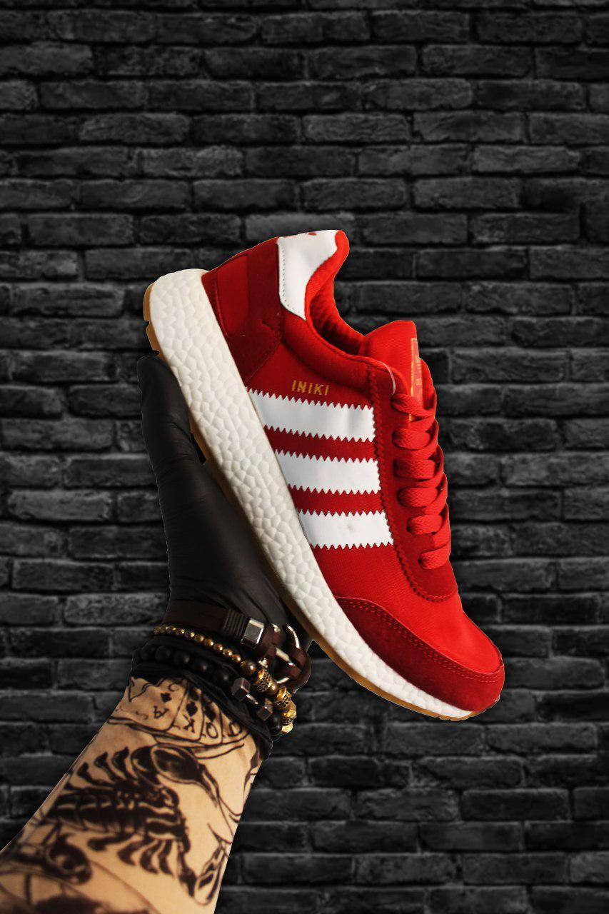 

Кроссовки Adidas INIKI Red White, кроссовки адидас иники, Красный