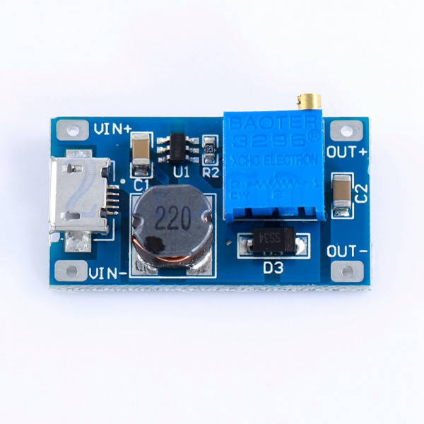 

MT3608 micro USB стабилизатор модуль повышающий DC/DC