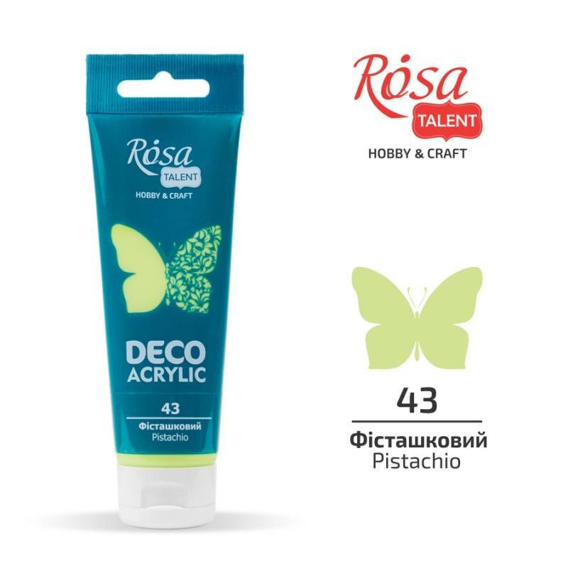 

Акрил для декора, Фисташковый, матовый, 75 мл, ROSA TALENT