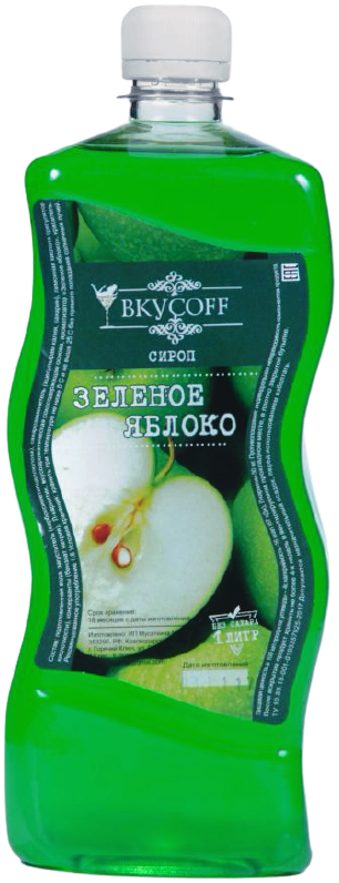 

Низкокалорийный сироп ВКУСОFF™ Зеленое Яблоко (1 литр)