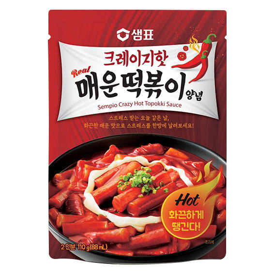 

Безумно острый соус для топокки, 110 г, ТМ Sempio, Южная Корея