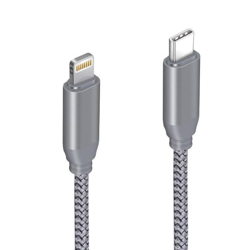 

Дата кабель ACITMEX C2L01, USB Type C - Lightning, 1 м, серый