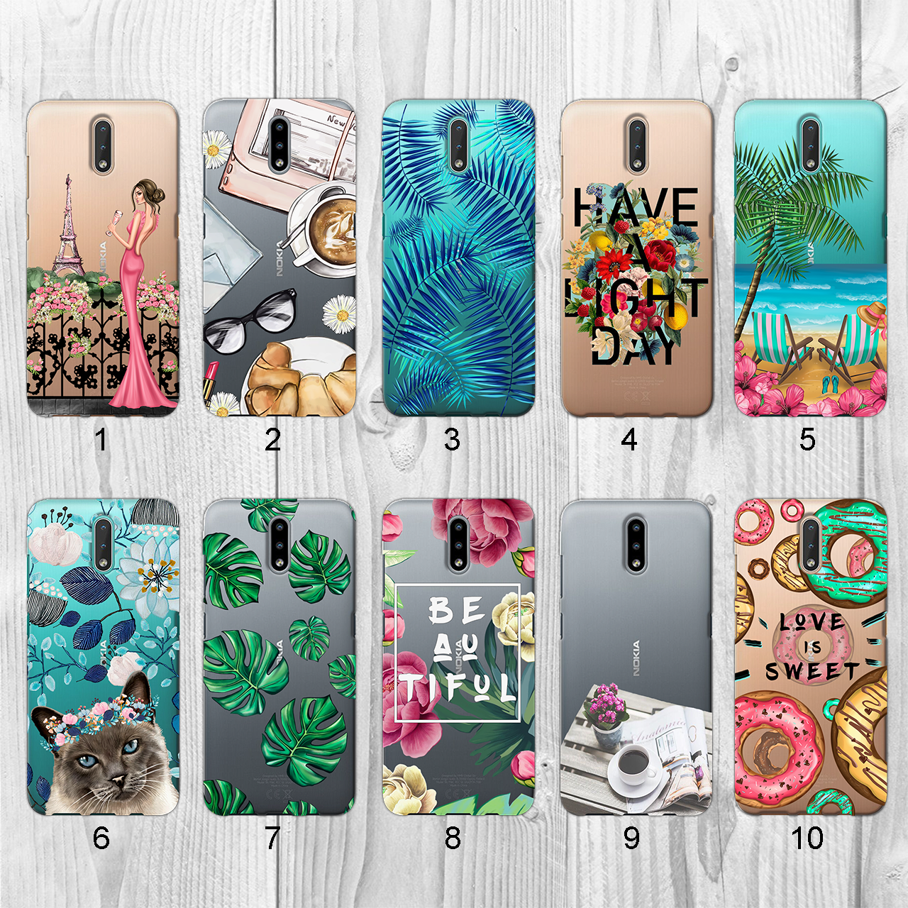 

Силиконовый чехол с рисунком для Nokia 2.3 (new collection)