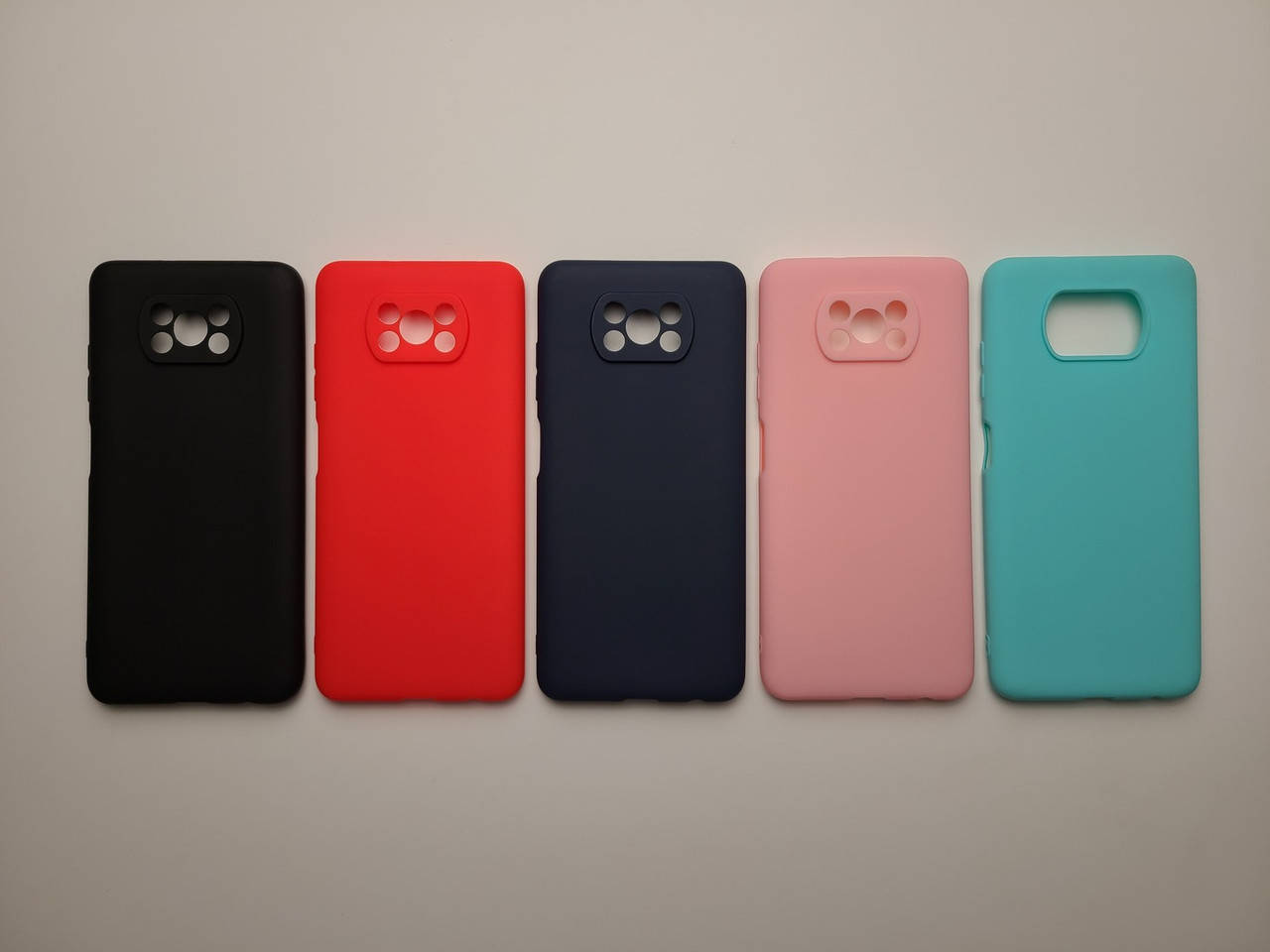 

Цветной TPU чехол для Xiaomi Poco X3, Разные цвета