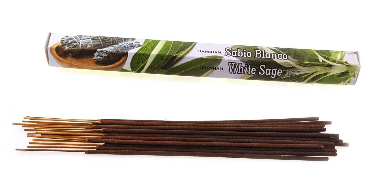 

Ароматические палочки White Sage "Белый шалфей" Darshan Индия