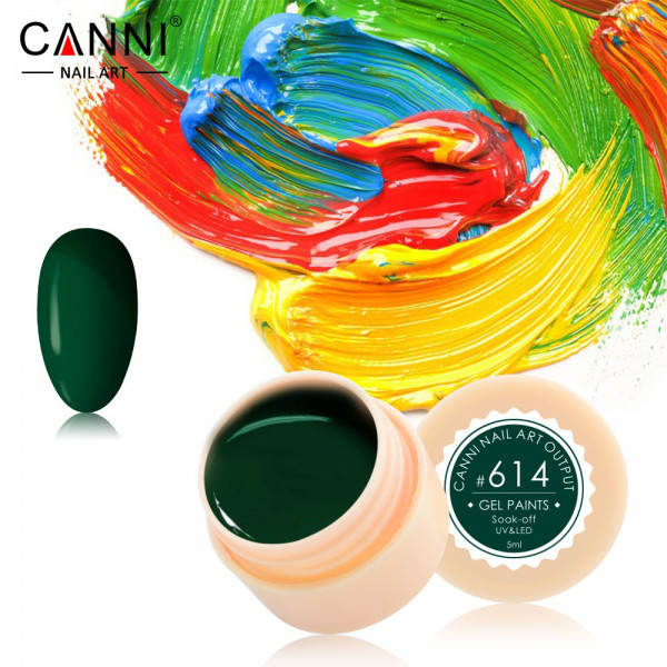 

Гель-краска CANNI 614 темно-зеленая