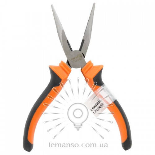 

Длинногубцы прямые LEMANSO 6" LTL20034 оранжево-чёрные