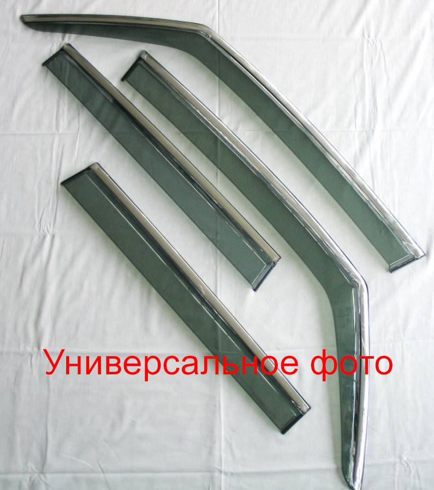 

Дефлекторы окон ветровики на TOYOTA Тойота Camry XV70 2018+ с молдингом нержавеющей стали