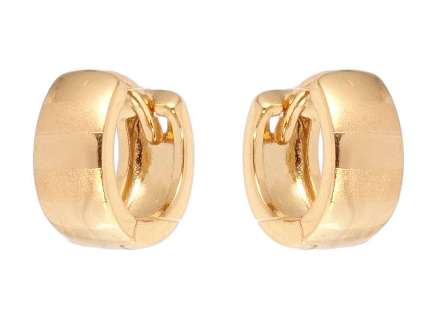 

Серьги детские Xuping Позолота 18K колечки "Классика с полосатым узором напылением"