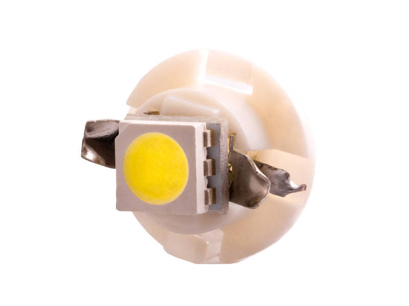 

Светодиодная автолампа T5 W1.2W B8.4d 12В SMD5050-1led белый