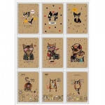 

Блокнот БОК.ПРУЖИНА А5 96л.# крем-блок 70г крафт картон лазер.высечка Школярик -6078К-