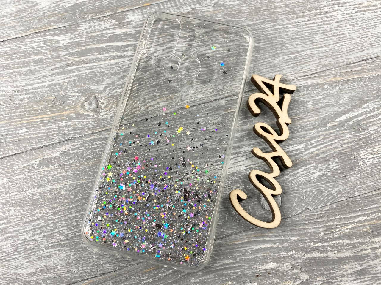 

TPU чехол Star Glitter для Samsung Galaxy M30s прозрачный, Разные цвета