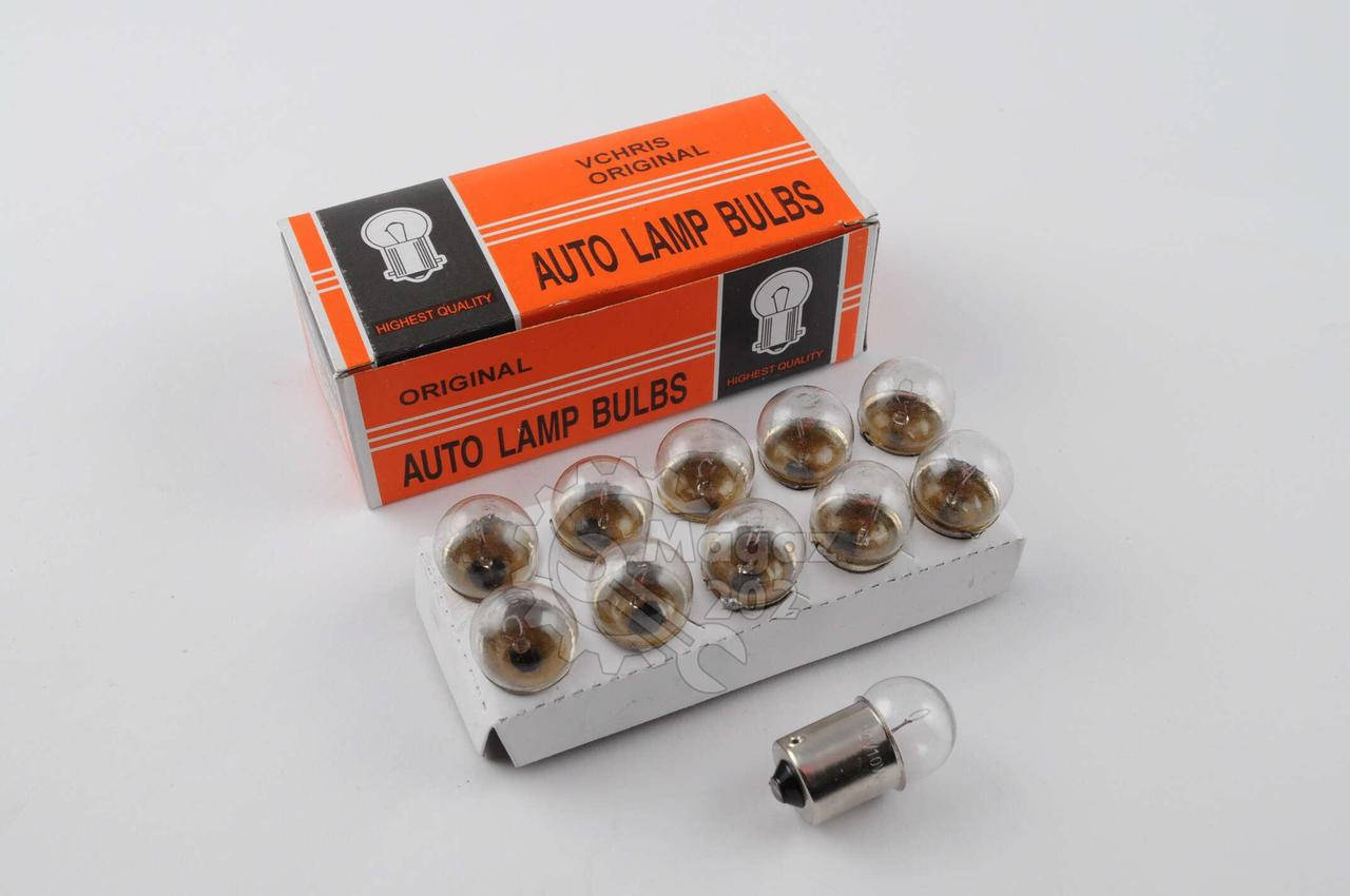 

Лампа G18 (поворот, габарит) 12V 10W ORANGE BOX