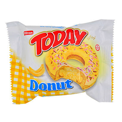 

Пончик Today Donut банановый, 50 г (Донат Банан).