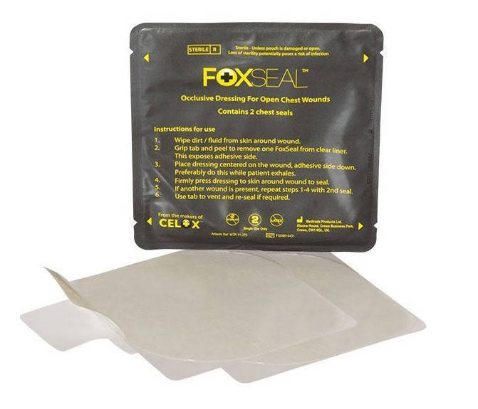 

Foxseal | Окклюзионная повязка от пневмоторакса грудной клетки двойная