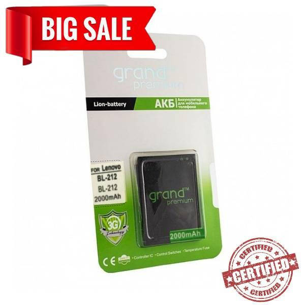 

Аккумулятор Grand Premium для Lenovo BL212 / A628T / A760T 2000mAh