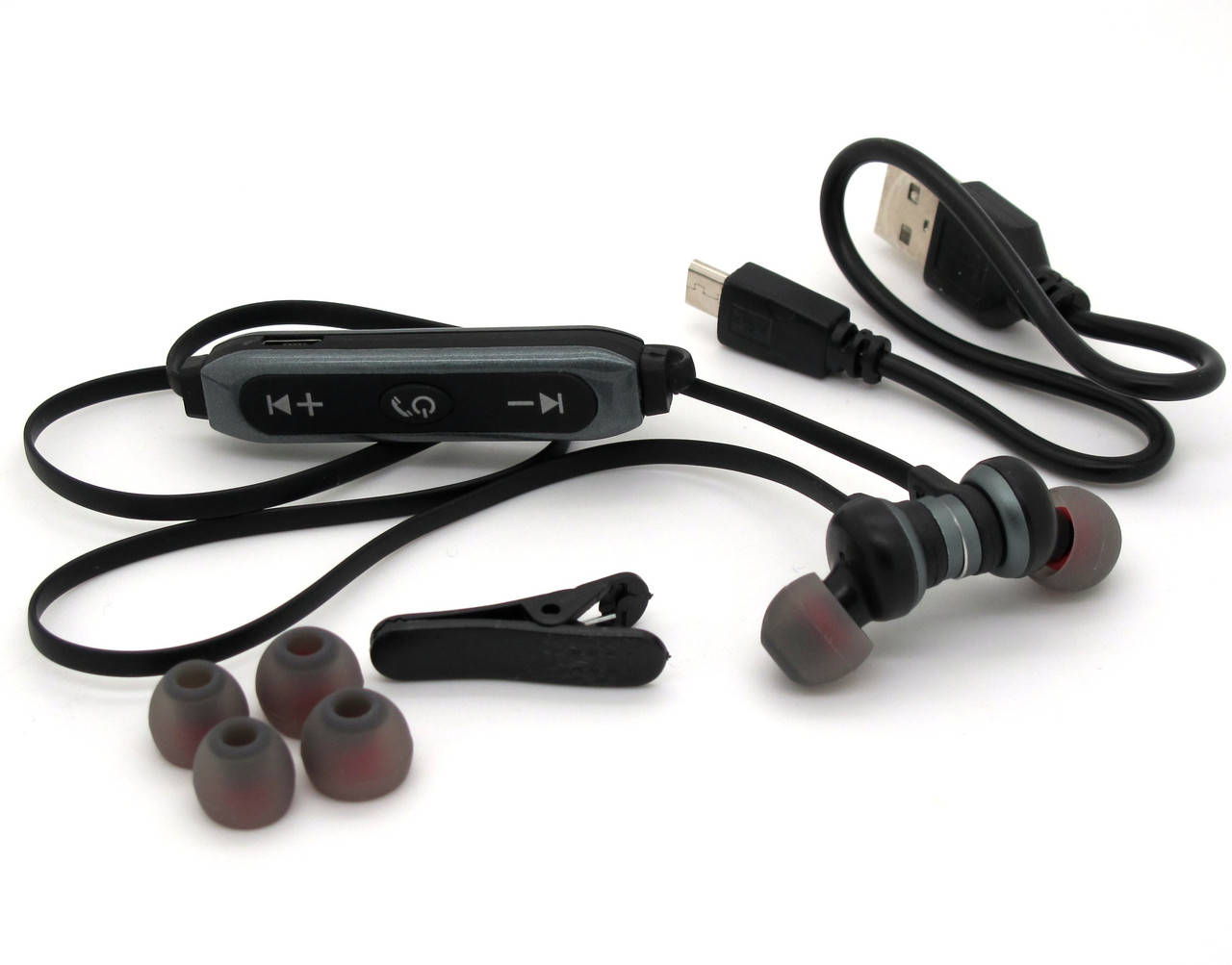 

Наушники Bluetooth гарнитура Walker WBT-12 Серый