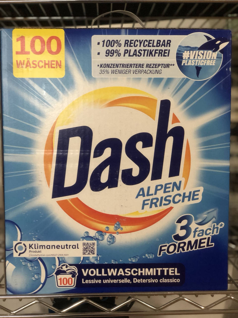 

Пральний порошок Dash Alpen Frische 100прань Німеччина!