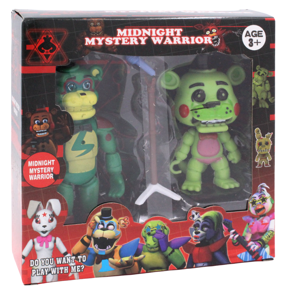 

Игрушки аниматроники фигурки героев пять ночей с Фредди 2 в 1 Фредди и Лефти