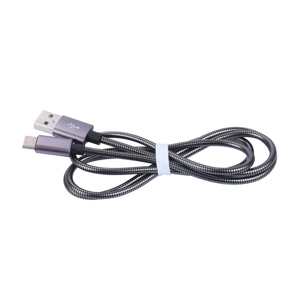 

Кабель micro USB металл Cable metal X45 черный Без бренда