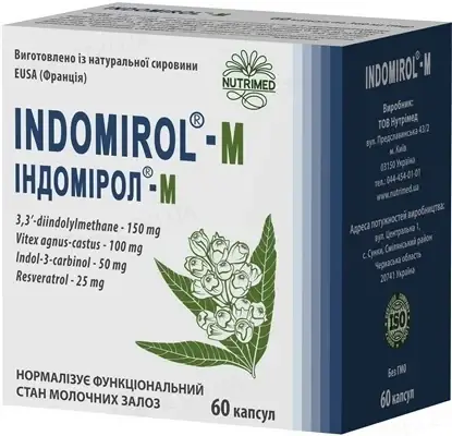 

Индомирол-М капсулы для нормализации гормонального баланса у женщин упаковка 60 шт