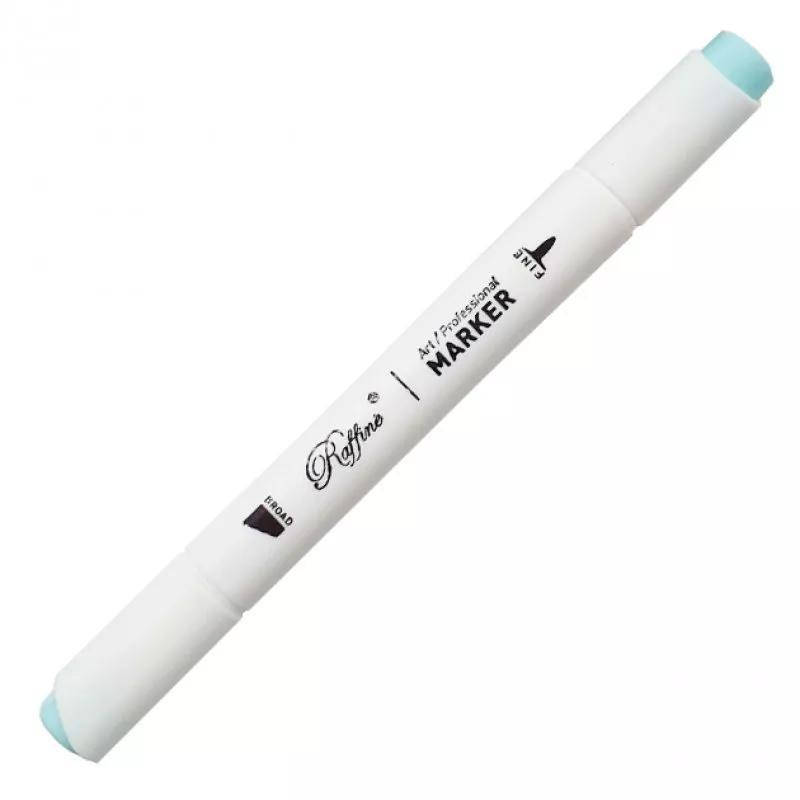 

Скетч маркер двусторонний Marco Raffine Mint blue B201, 917958, Синий