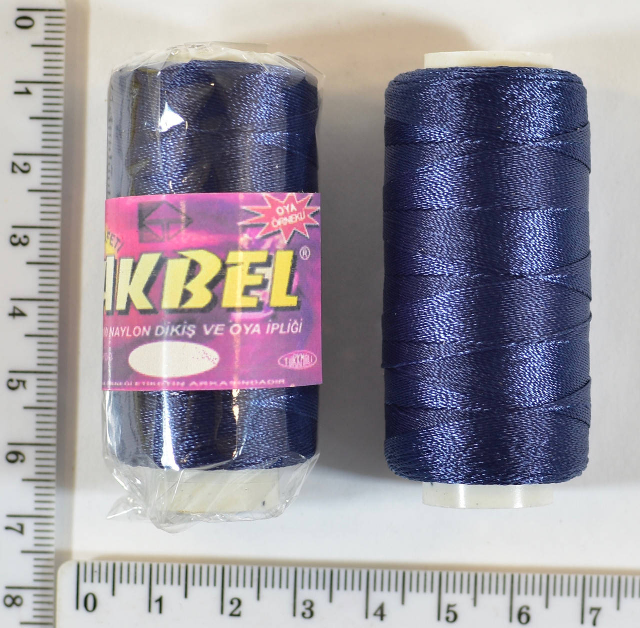 

Нитка полиэстер нейлон ( кожа, обувь) 210/3 №5188 синяя уп=10шт