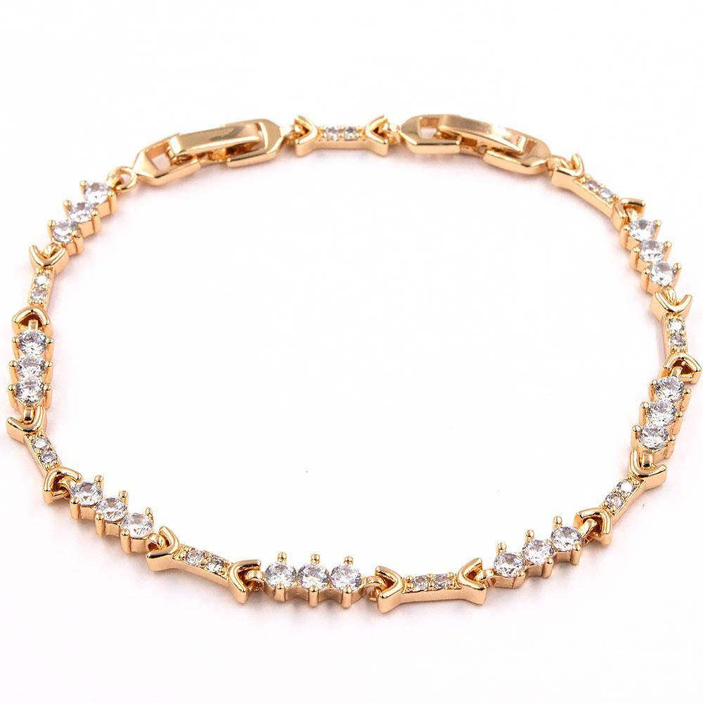 

Браслет лимонная позолота 17,6-20,8 см (Медицинское золото)