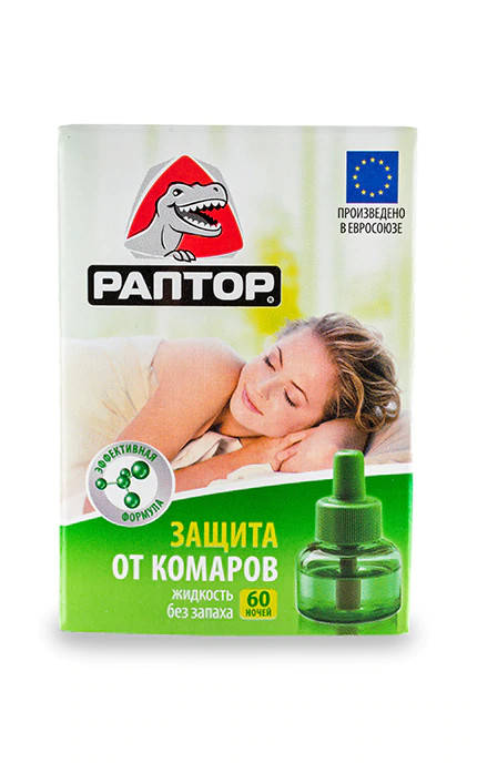 

Жидкость от комаров Раптор 60 ночей