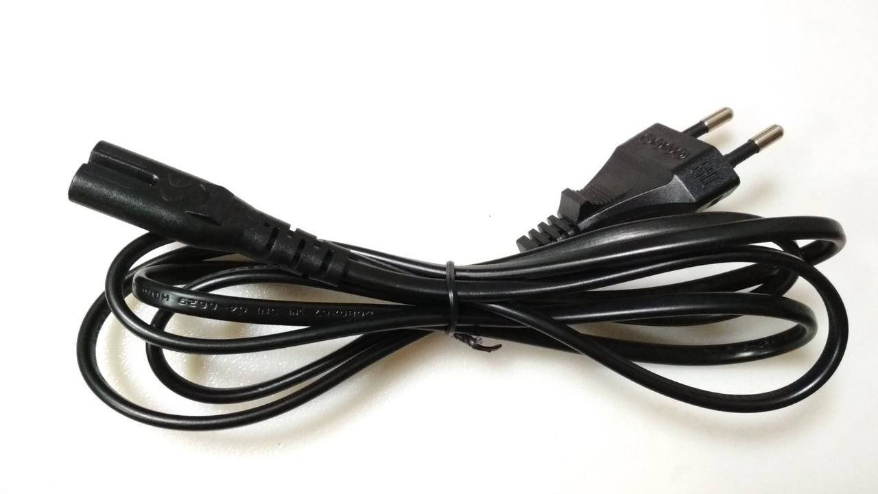 

Сетевой кабель питания для телевизора 2-pin 1.5m черный