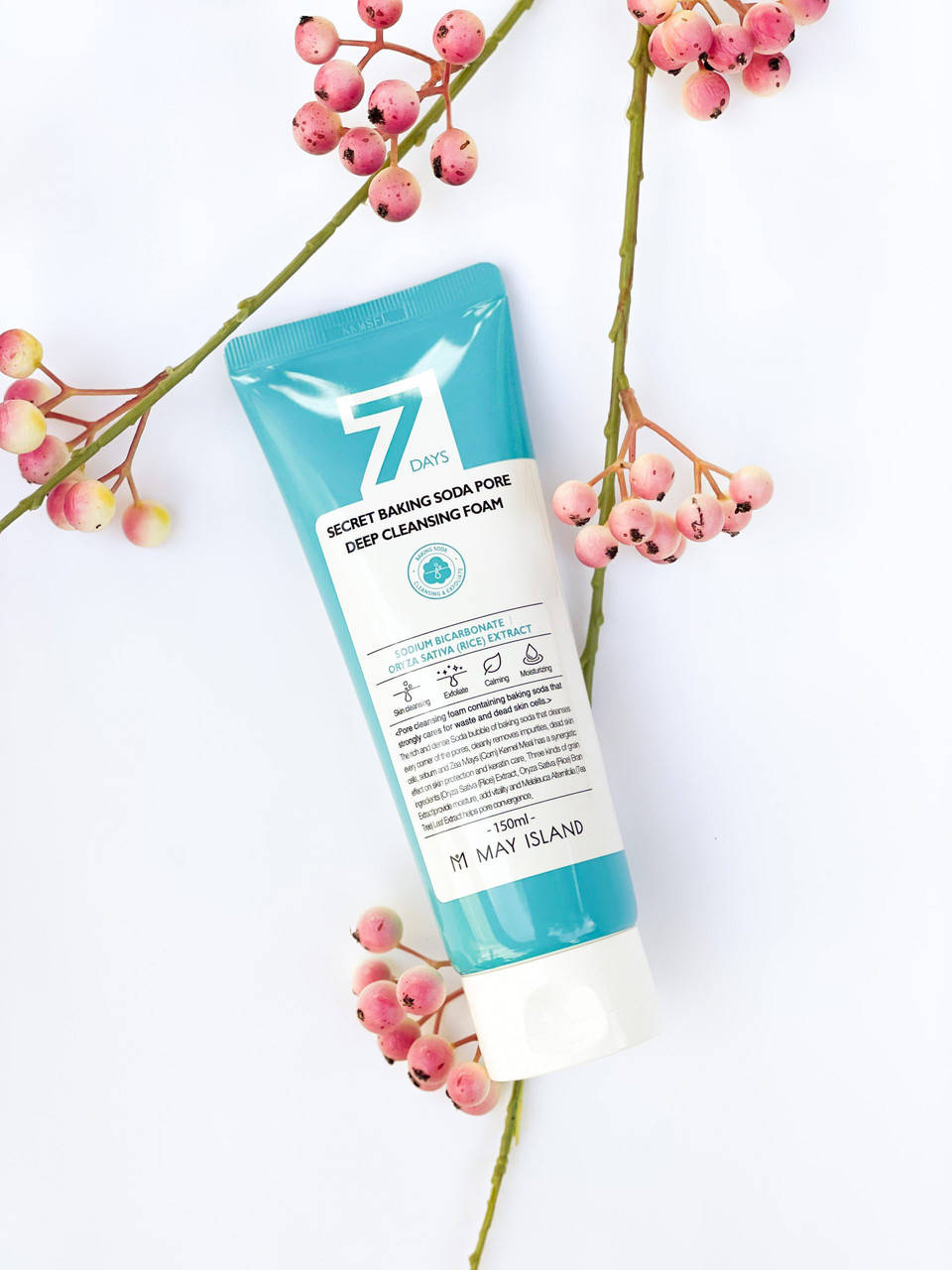 

Глубокоочищающая пенка с содой May Island 7 Days Secret Baking Soda Pore Deep Cleansing Foam 150 ml