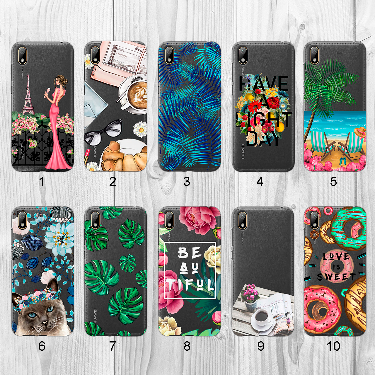 

Силиконовый чехол с рисунком для Huawei Y5 2019 (new collection)