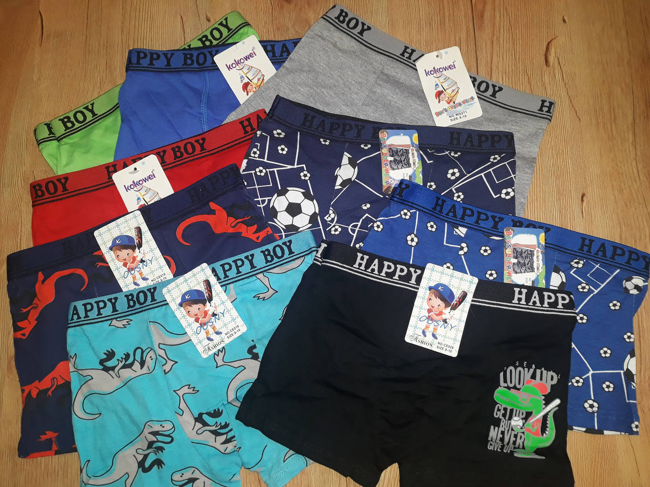 

Боксеры детские Happy Boy 7-9 лет, Разные цвета