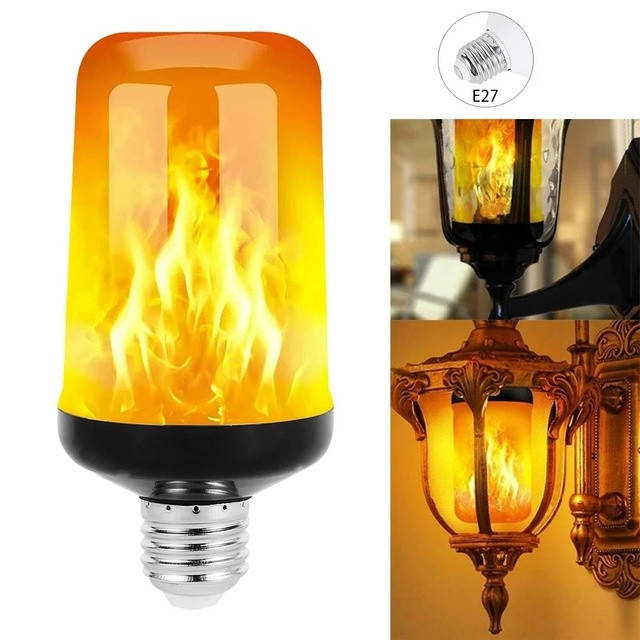 

LED лампа с эффектом пламени огня